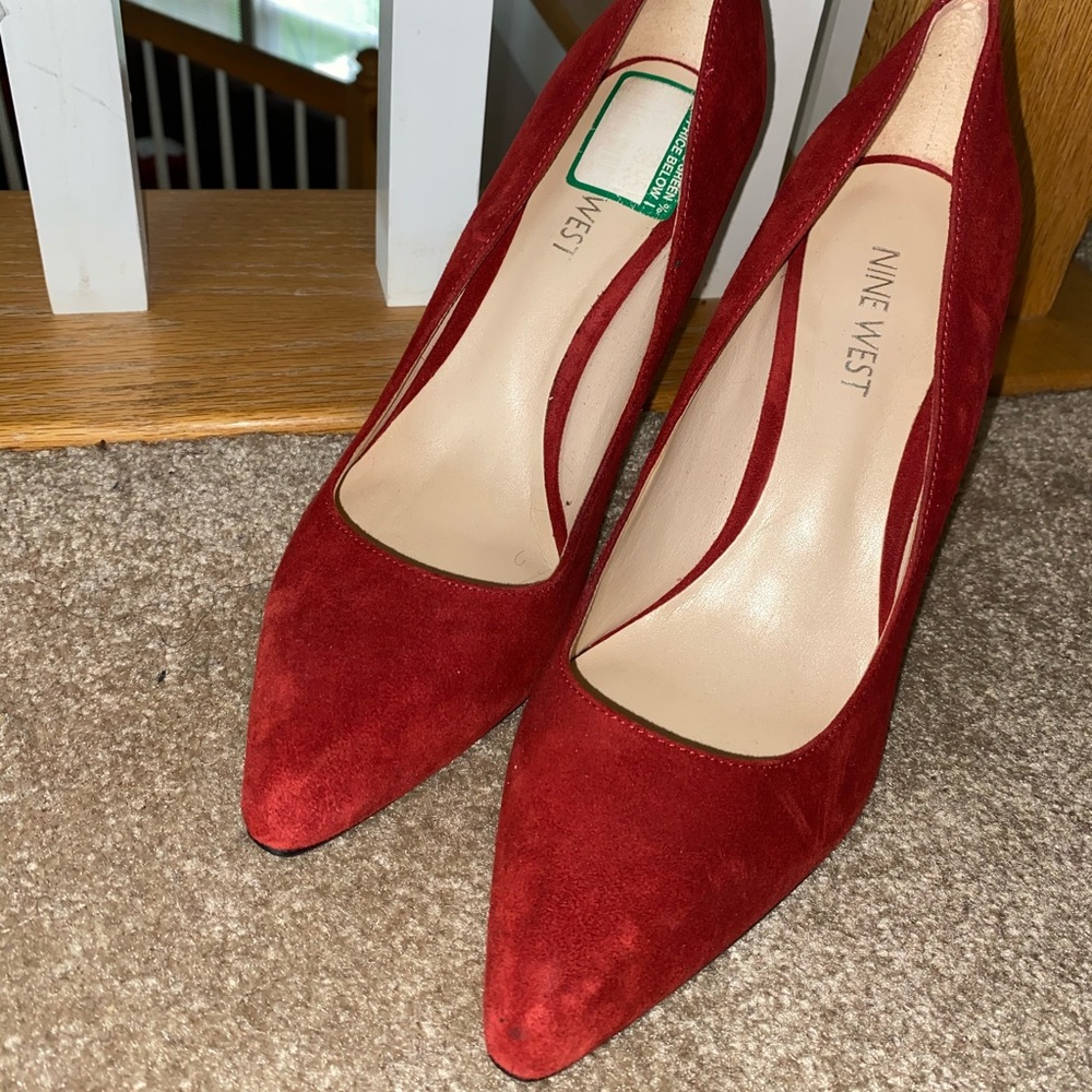 Red Suede Heel